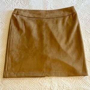 Tahari ASL Camel Mini Skirt